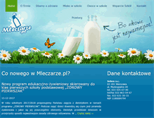 Tablet Screenshot of mleczarze.pl